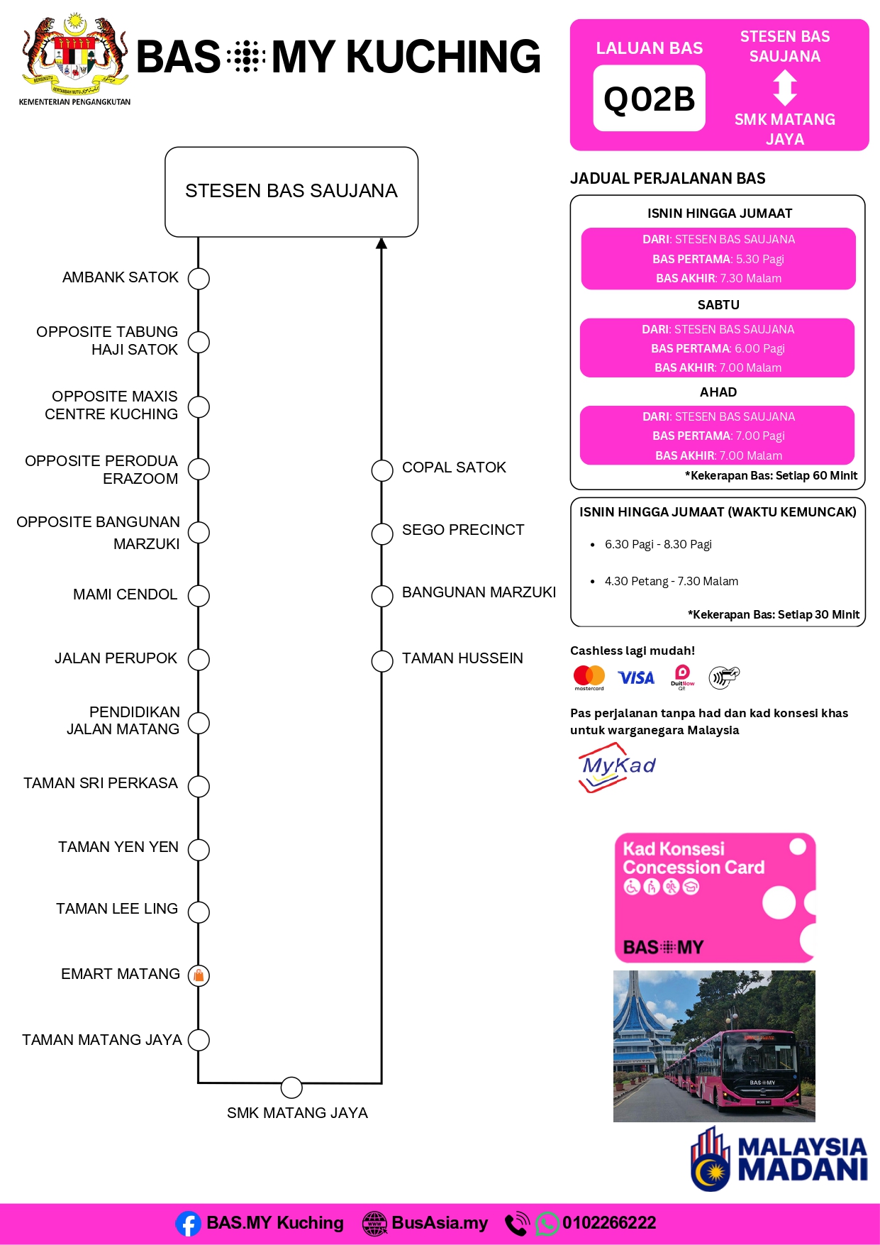 SMK Matang Jaya Route