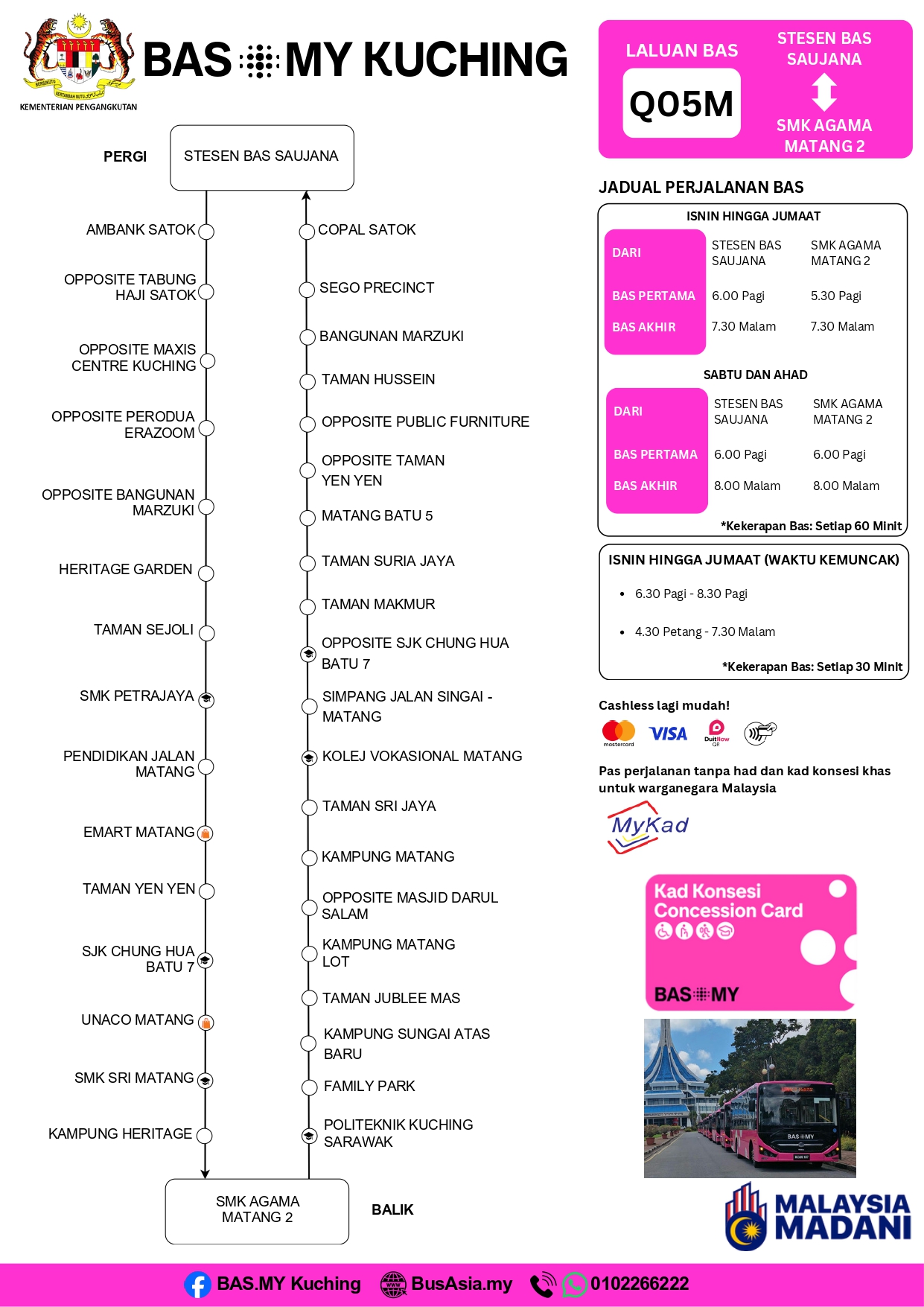SMK Agama Matang Route