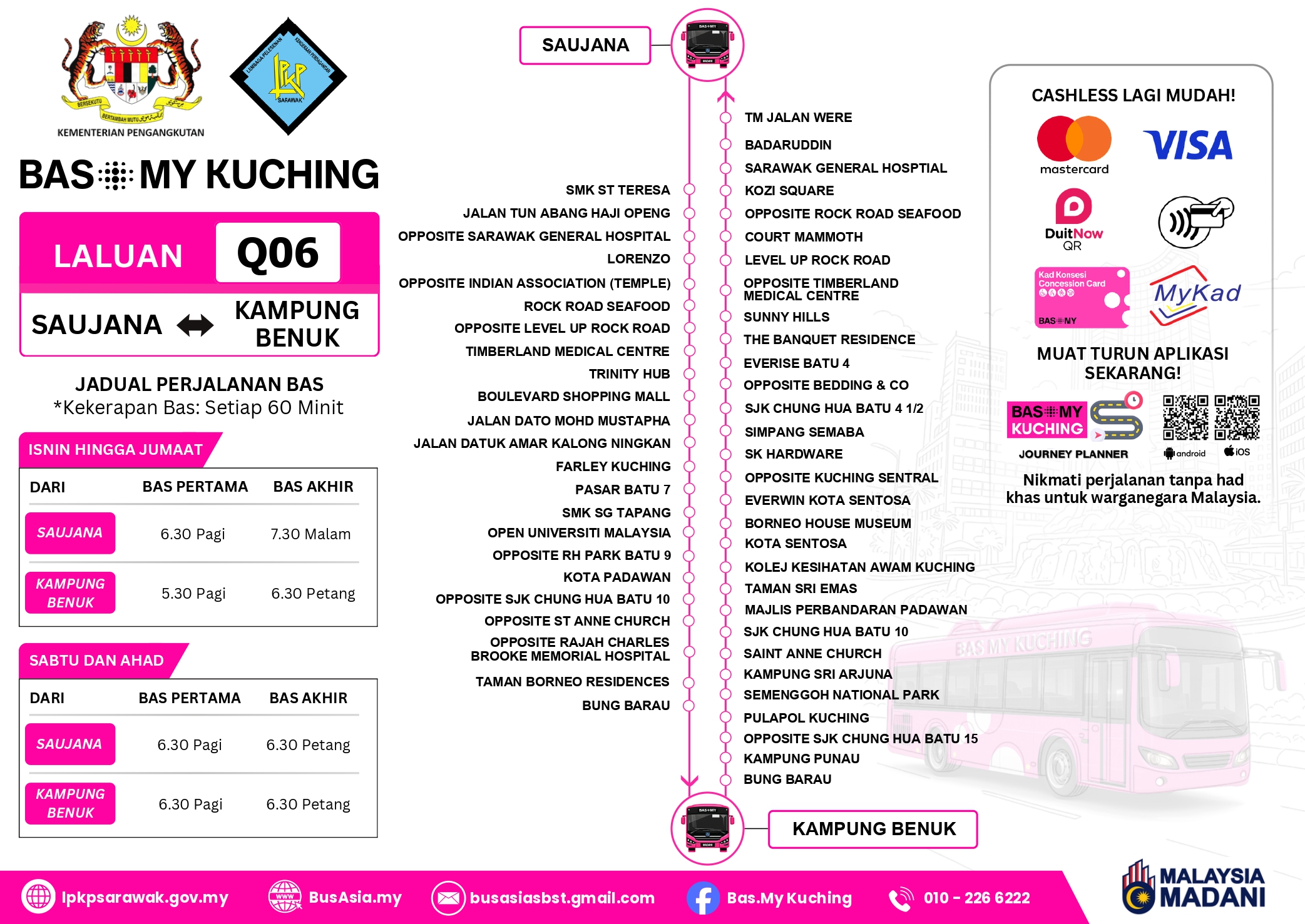 Kampung Benuk Route
