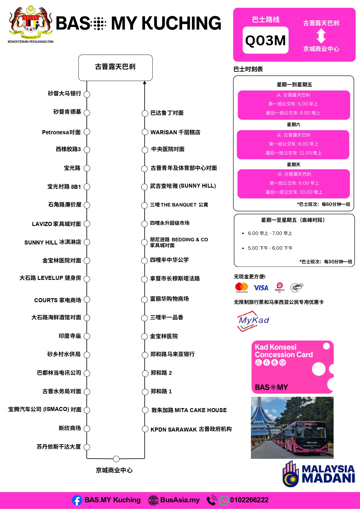 King Centre Route